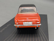 Modellautos 1:43 Ixo für Eaglemoss Opel Collection Kadett B Weiß mit Vitrine