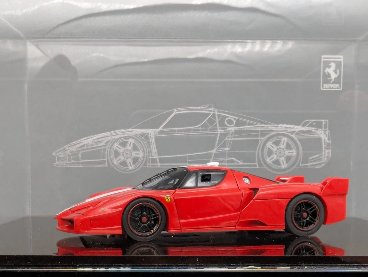 Modellautos 1:43 BBR Ferrari FXX 2006 Rot 005/150 Spiegelplatte Vitrine OVP