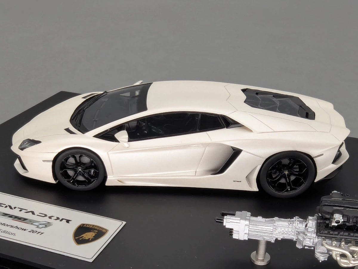 Eidolon Make Up 1:43 Lamborghini Aventador LP700-4 2011 Engine Set Matt Weiß OVP