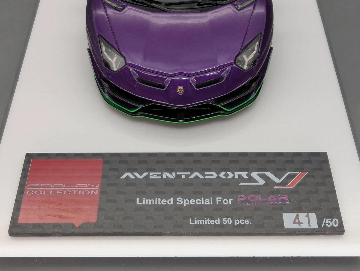 Eidolon Make Up 1:43 Lamborghini Aventador SVJ 2018 Limited 41/50 Viola Pac. OVP