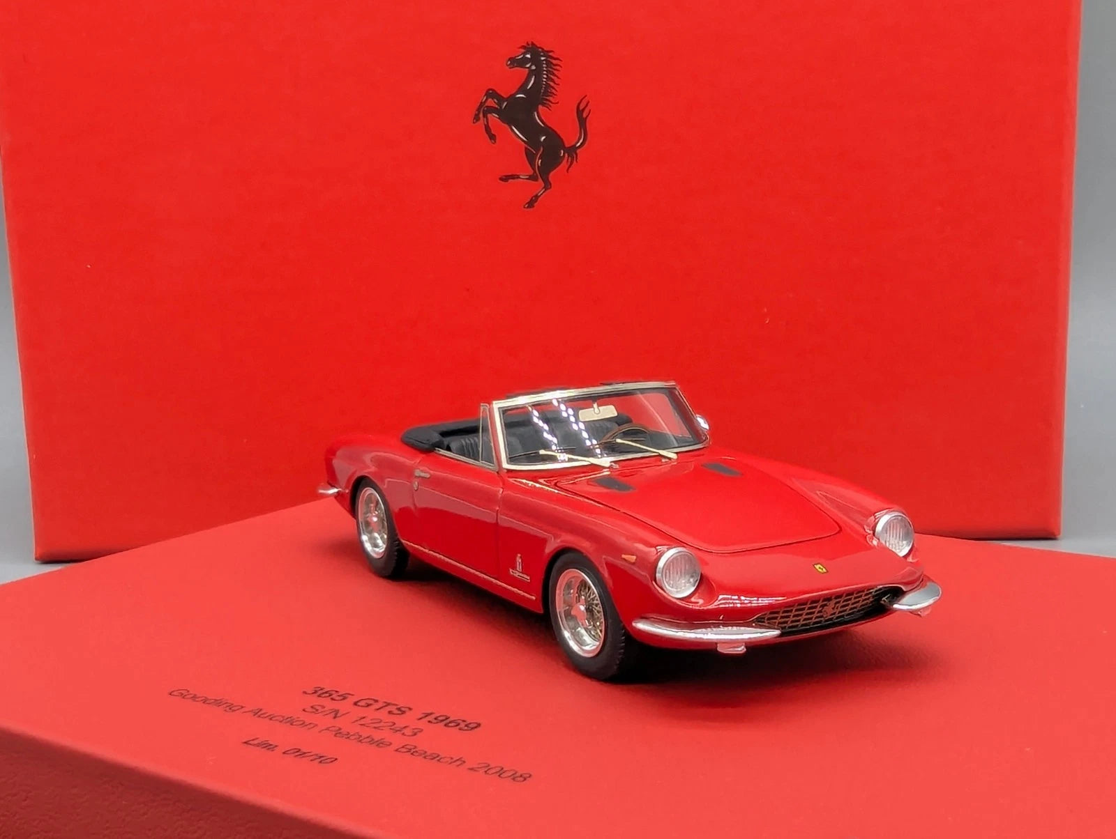 Modellautos 1:43 BBR Ferrari 365 GTS 1969 Gooding Auction 2008 Ltd 01/10 mit OVP