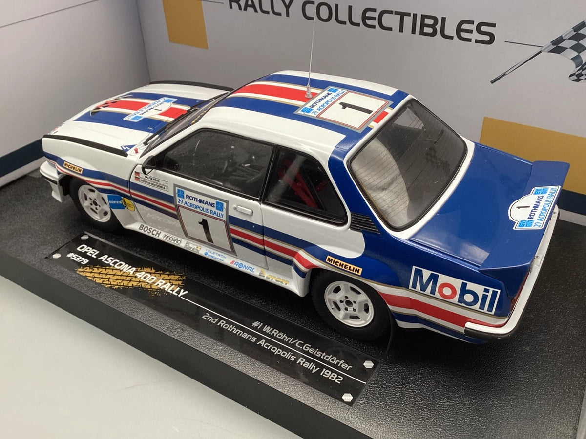 Modellautos 1:18 Sun Star Opel Ascona 400 Acropolis Rally 1982 #1 mit OVP