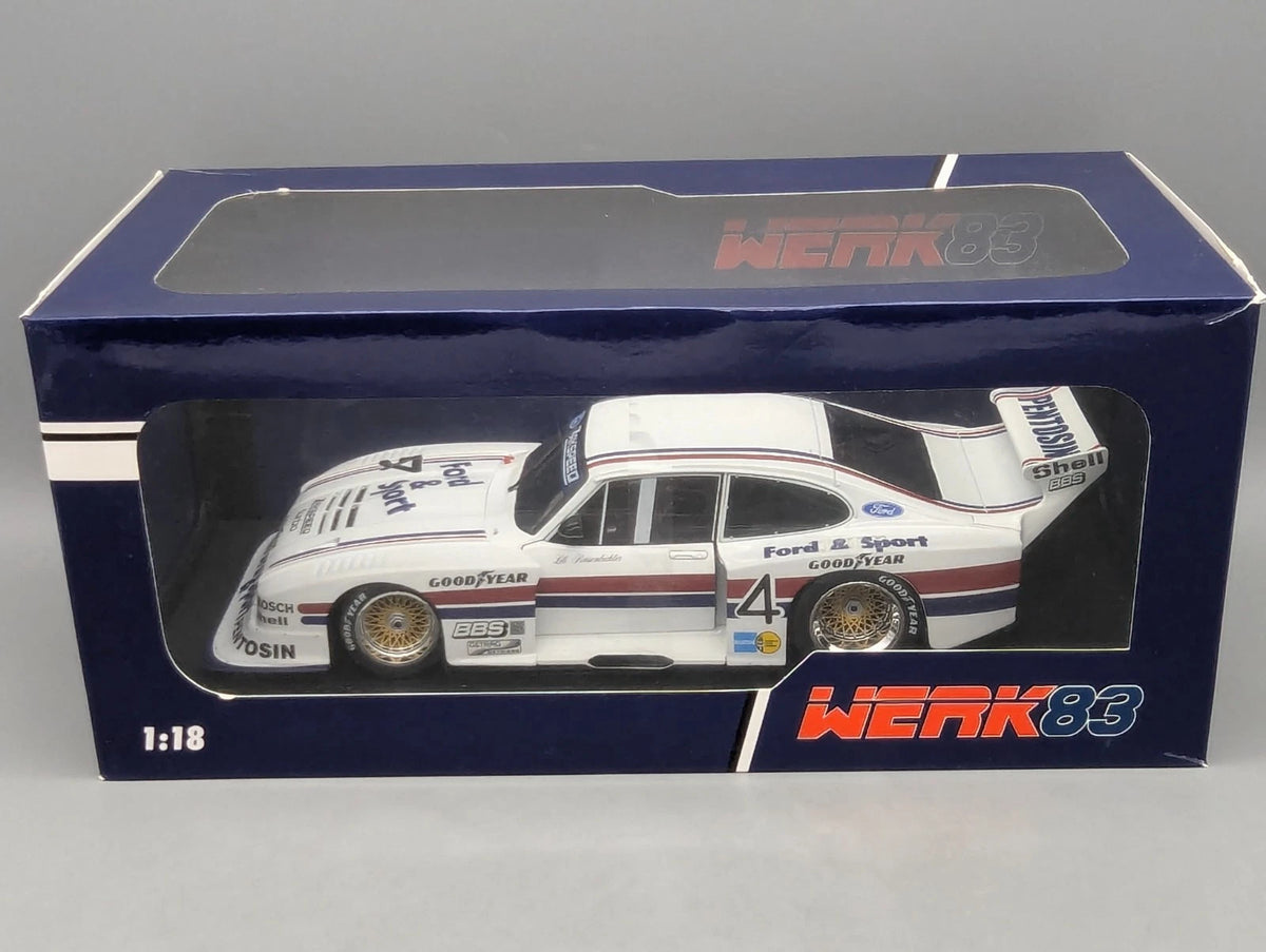 Modellautos 1:18 Werk83 Ford Capri Turbo Gr.5 DRM 1982 #4 Lili Reisenbichler OVP