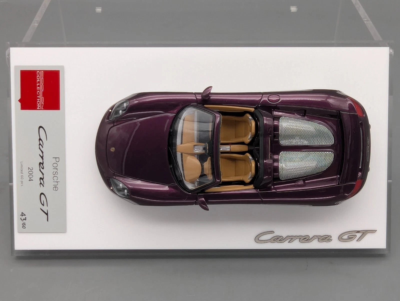 Eidolon Make Up 1:43 Porsche Carrera GT 2004 Amethyst Met. Ltd 43/60 Stck OVP