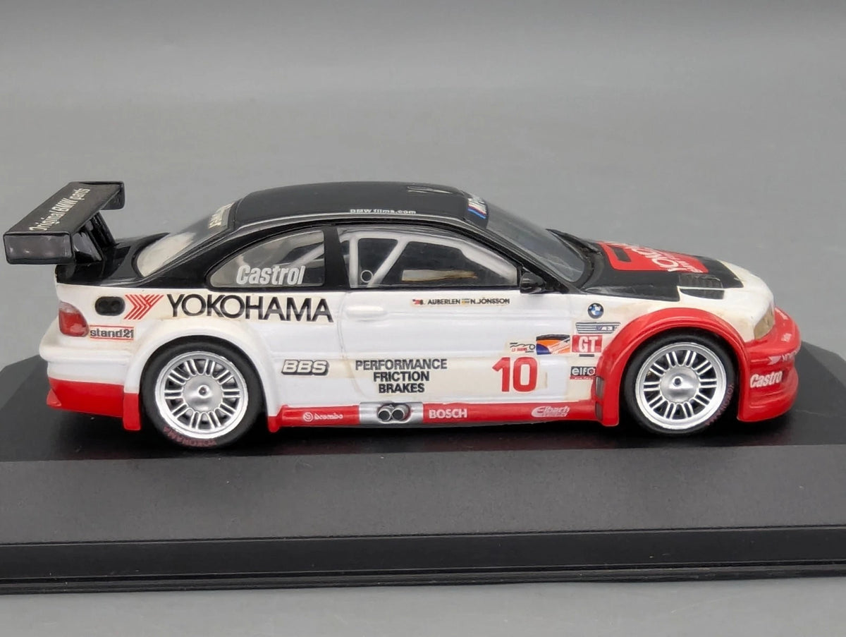 Modellautos 1:43 IXO BMW M3 GTR V8 ALMS 2001 #10 Jonsson Auberlen mit OVP
