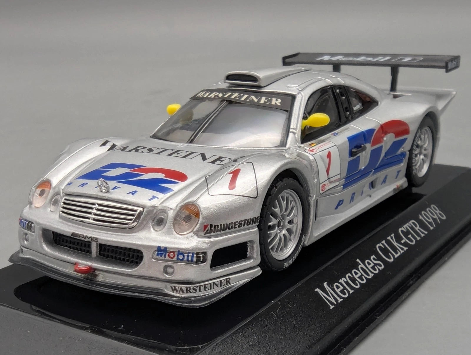 Modellautos 1:43 Maisto Mercedes Benz CLK-GTR 1998 #1 mit  Dealer OVP
