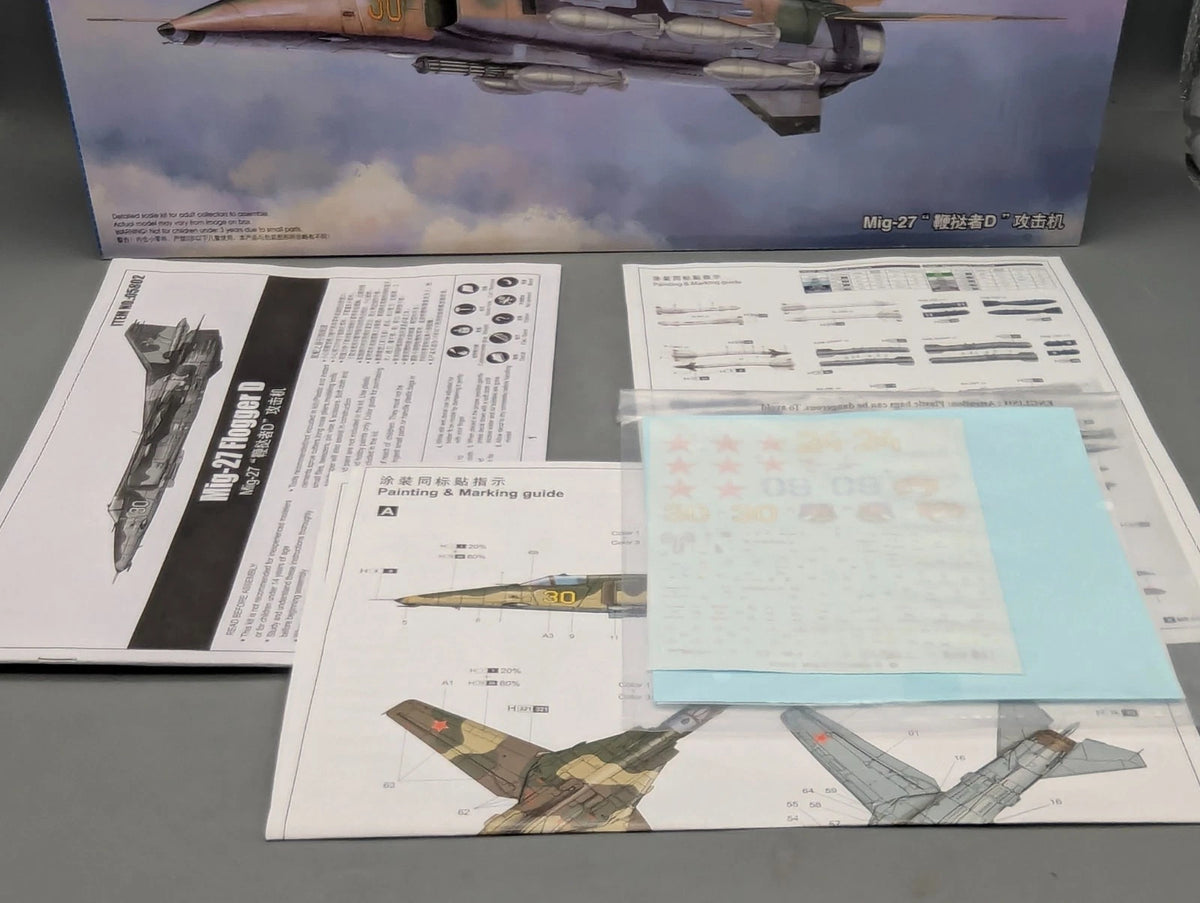 Flugzeug Bausatz 1:48 Trumpeter 05802 Mig-27 Flogger D  mit OVP