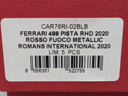 Modellautos 1:43 BBR Ferrari 488 Pista RHD 2020 Romans International 1/5 OVP