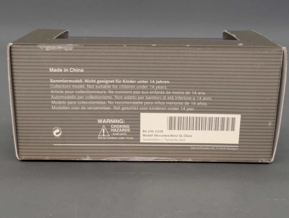Modellautos 1:43 Minichamps Mercedes Benz GL-Klasse Tansanit-Blau Dealer OVP