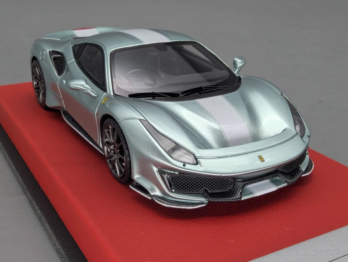 Modellautos 1:43 BBR Concept43 Ferrari 488 Pista RHD 2019 Verde France 17/20 OVP