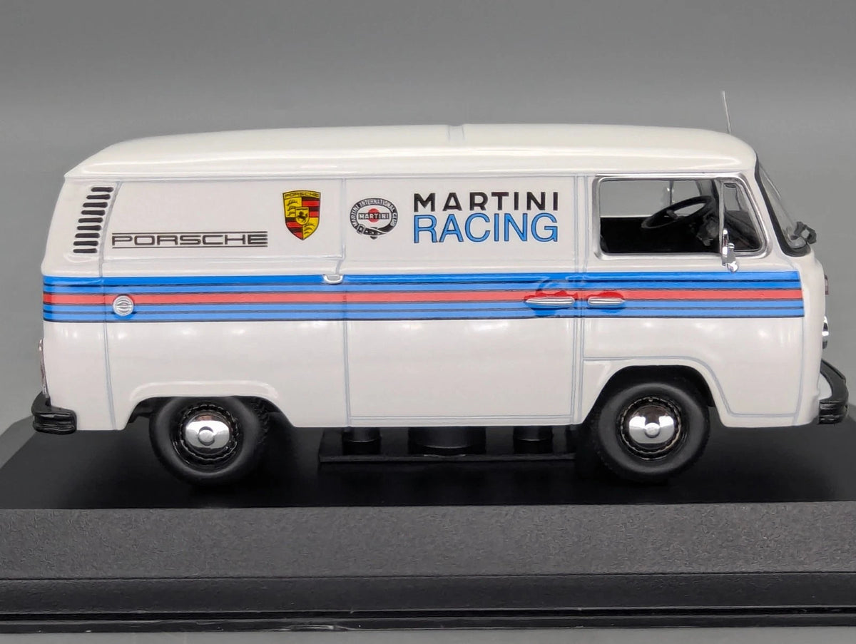 Modellautos 1:43 Minichamps Volkswagen VW T2 Transporter '72 Porsche Martini OVP