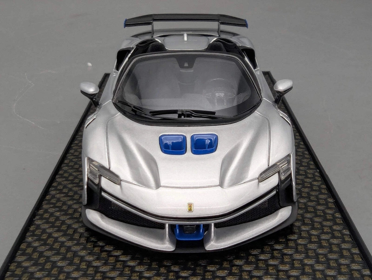 Modellautos 1:43 BBR Concept43 Ferrari SF90 XX Spider Ltd 05/30 Argento NB OVP