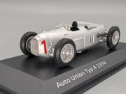 Modellautos 1:43 Minichamps Auto Union Typ A WINNER 1934 #1 H. Stuck Dealer OVP