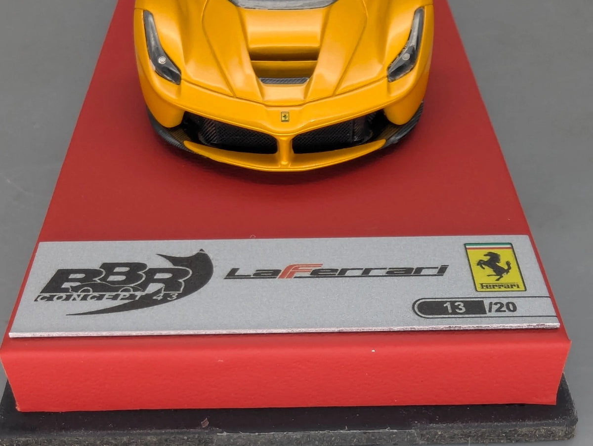 Modellautos 1:43 BBR Concept43 Ferrari LaFerrari Gelb Ltd 13/20 OVP
