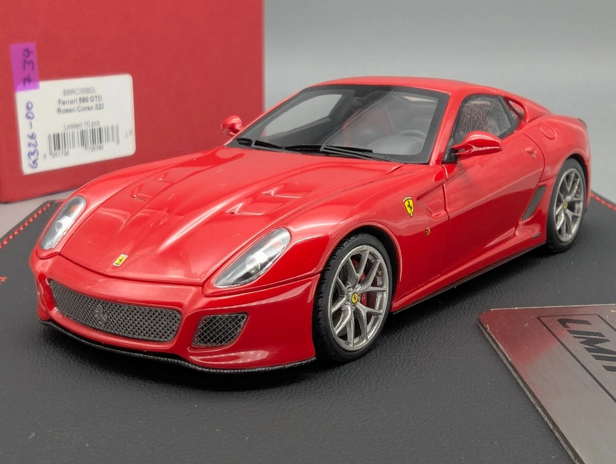 Modellautos 1:43 BBR  Ferrari 599 GTO Rosso corsa 322 Ltd 10/10  in OVP