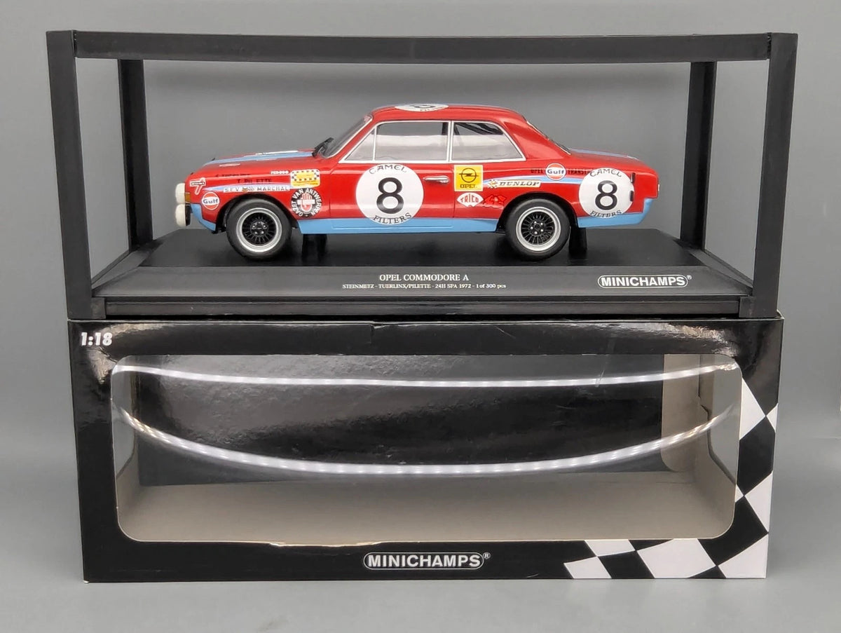 Modellautos 1:18 Minichamps Opel Commodore A 24h Spa 1972 #8 OVP (GB26-0029)