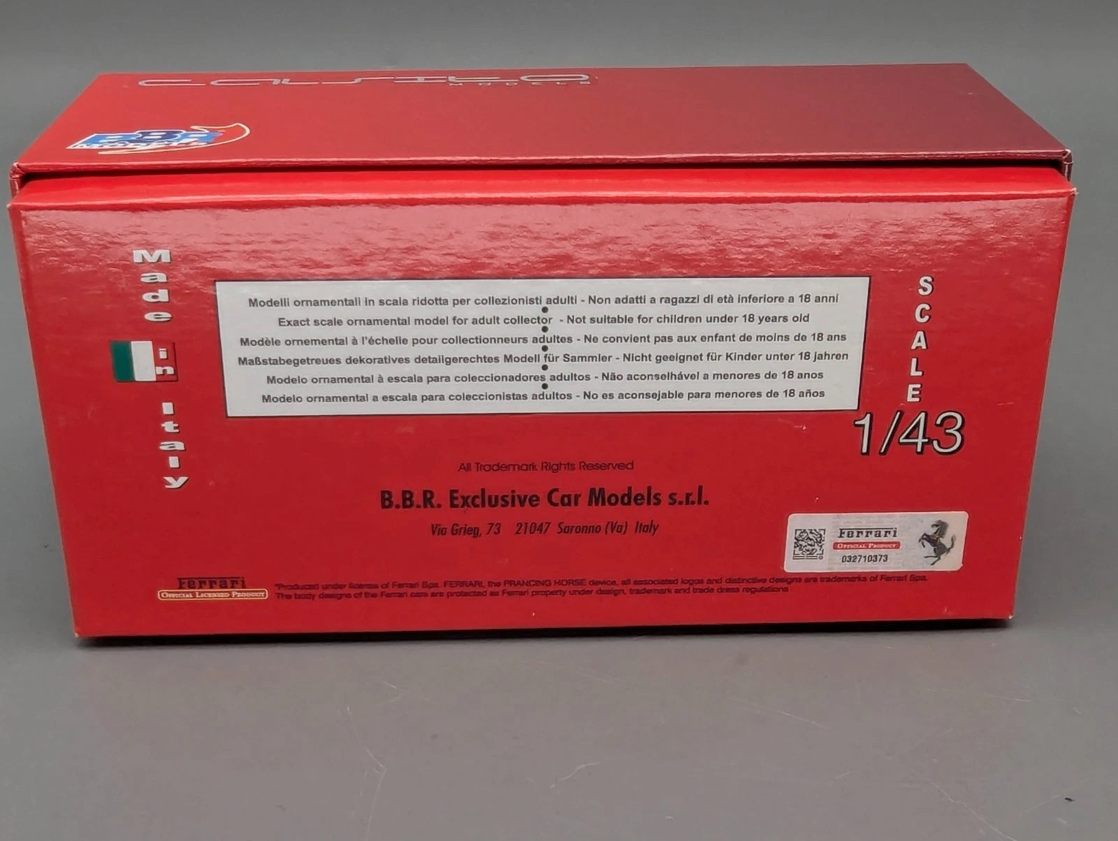 Modellautos 1:43 BBR CALSITO Ferrari FXX Evoluzione #17 Weiß 25/25 OVP