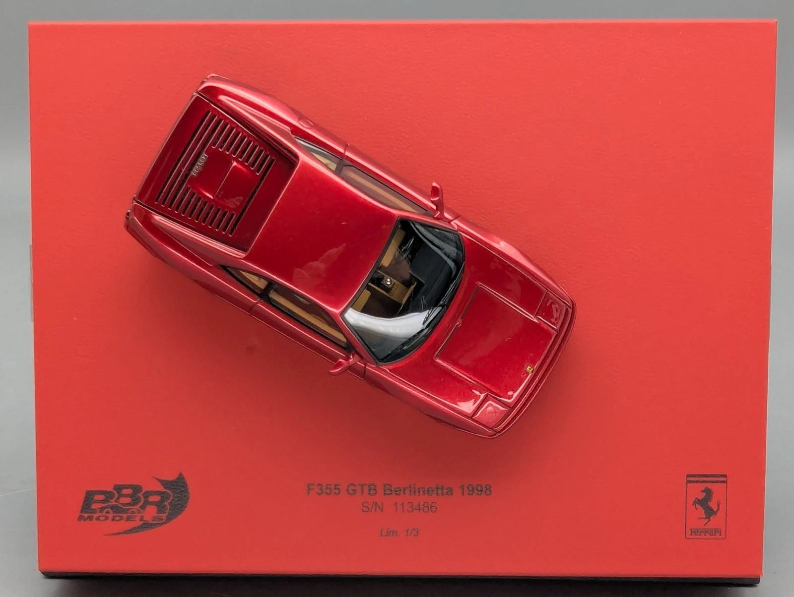 Modellautos 1:43 BBR Ferrari F355 GTB Berlinetta 1998 01/03 Rosso Fiorano OVP