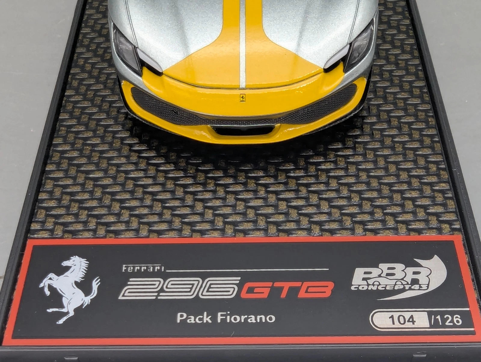 Modellautos 1:43 BBR Concept43 Ferrari 296 Assetto Fiorano Grigio Coburn mit OVP