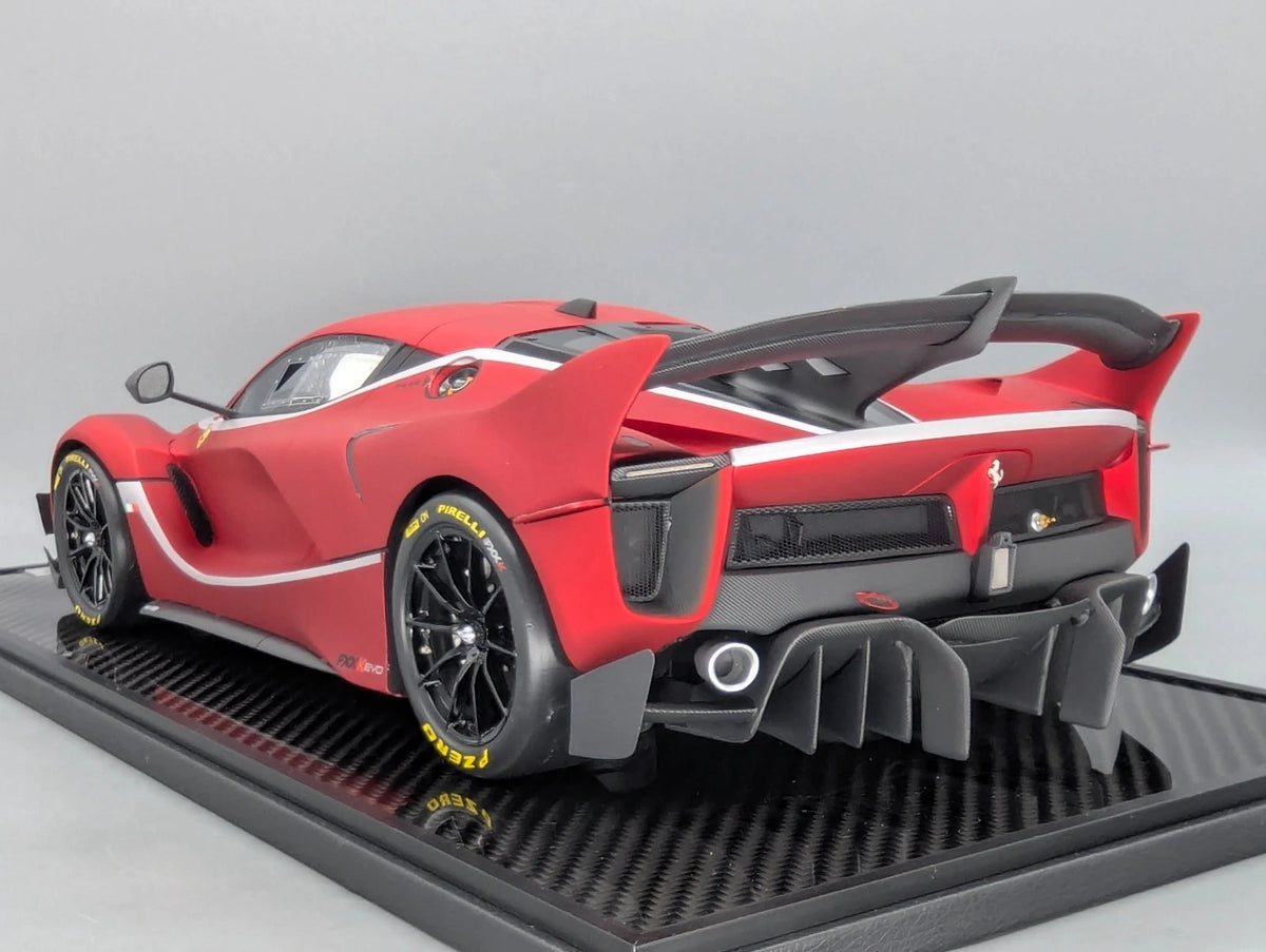 Modellautos 1:12 BBR Ferrari FXX-K EVO Soft Red Unikat Ltd 01/01 mit Vitrine OVP