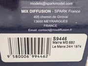 Modellautos 1:43 Spark S9446 Matra MS 680 24h Le Mans 1974 #6 mit OVP
