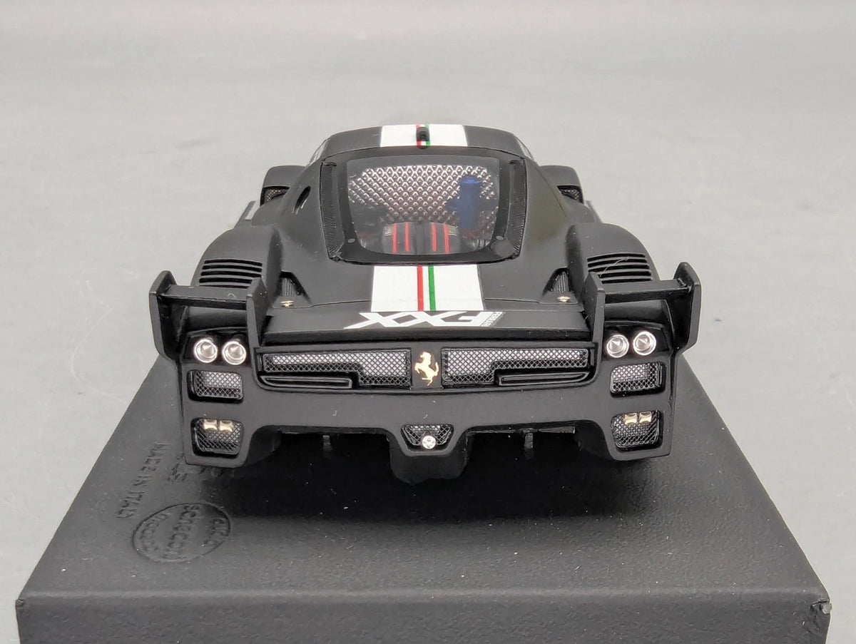 Modellautos 1:43 BBR Ferrari FXX  2006 Black Matt Ltd 19/20 mit Vitrine und OVP