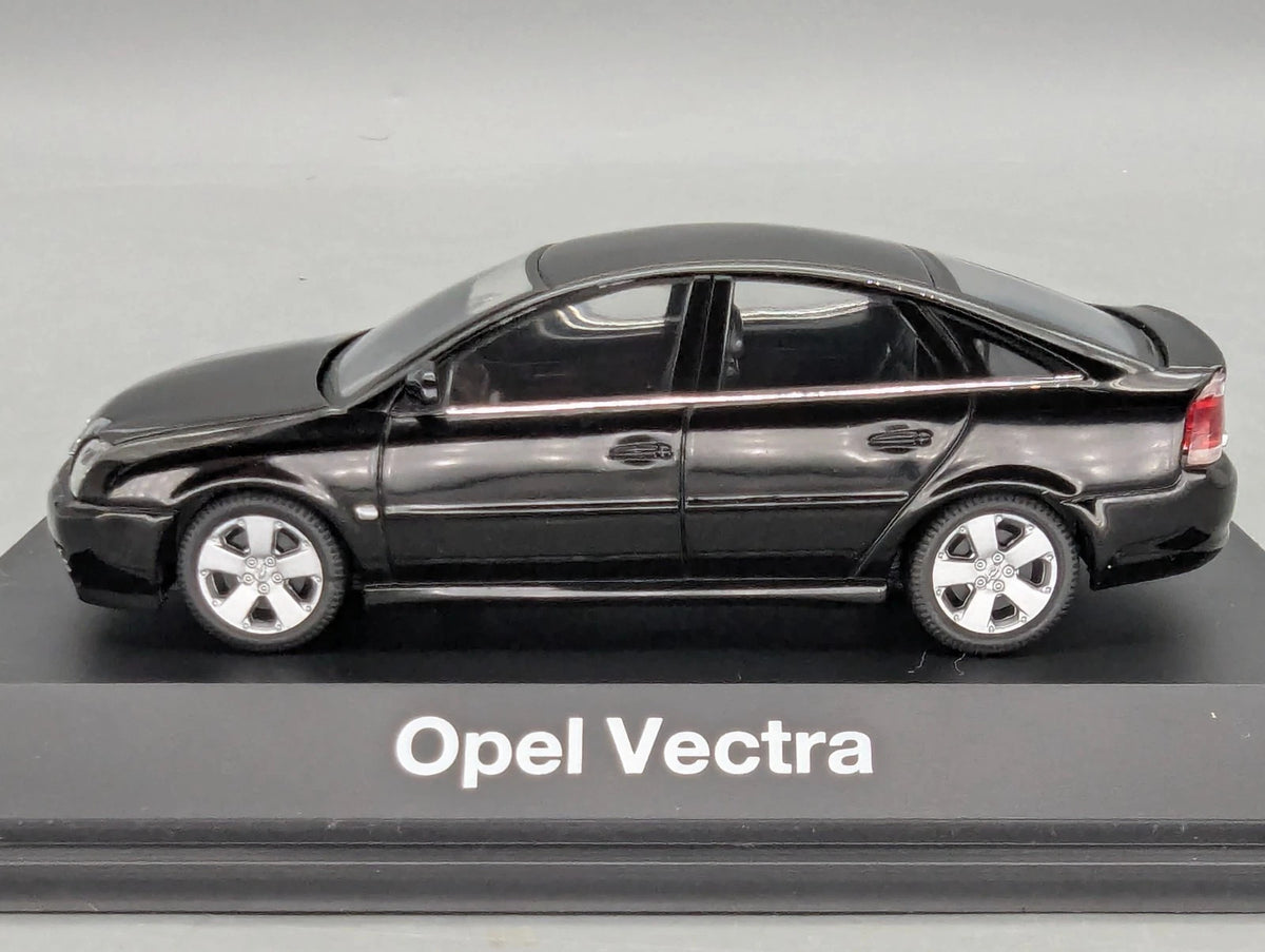 Modellautos 1:43 Schuco Opel Vectra GTS Schwarz mit Dealer OVP