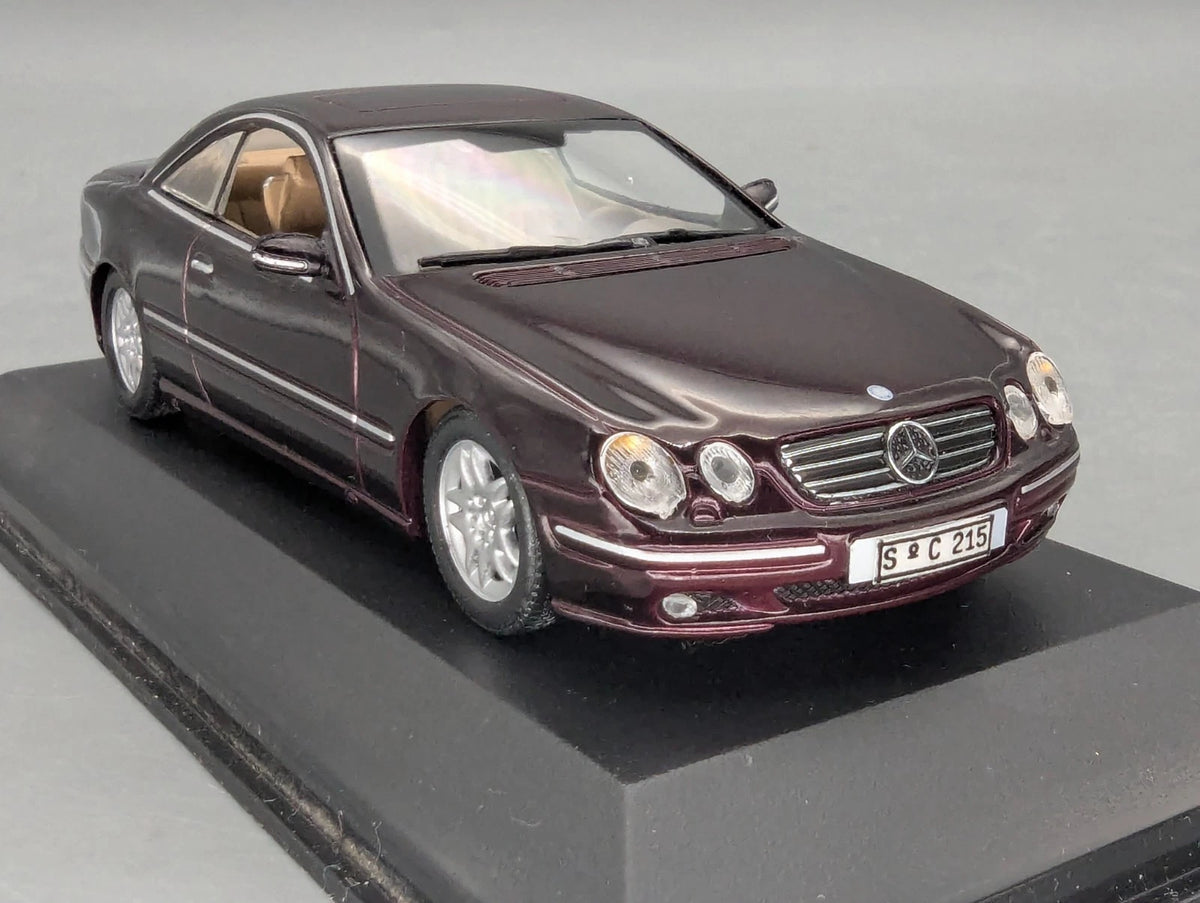 Modellautos 1:43 Minichamps Mercedes Benz CL 500 Dunkel-Violett/Rot Dealer OVP