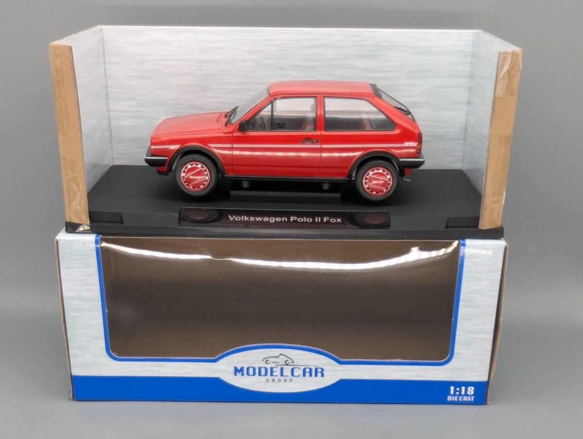 Modellautos 1:18 MCG Modelcar Group Volkswagen VW Polo II Fox GT Coupe Rot OVP