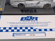 Modellautos 1:43 BBR Ferrari FXX  2006 Silber #16 Ltd 04/10 mit Vitrine und OVP