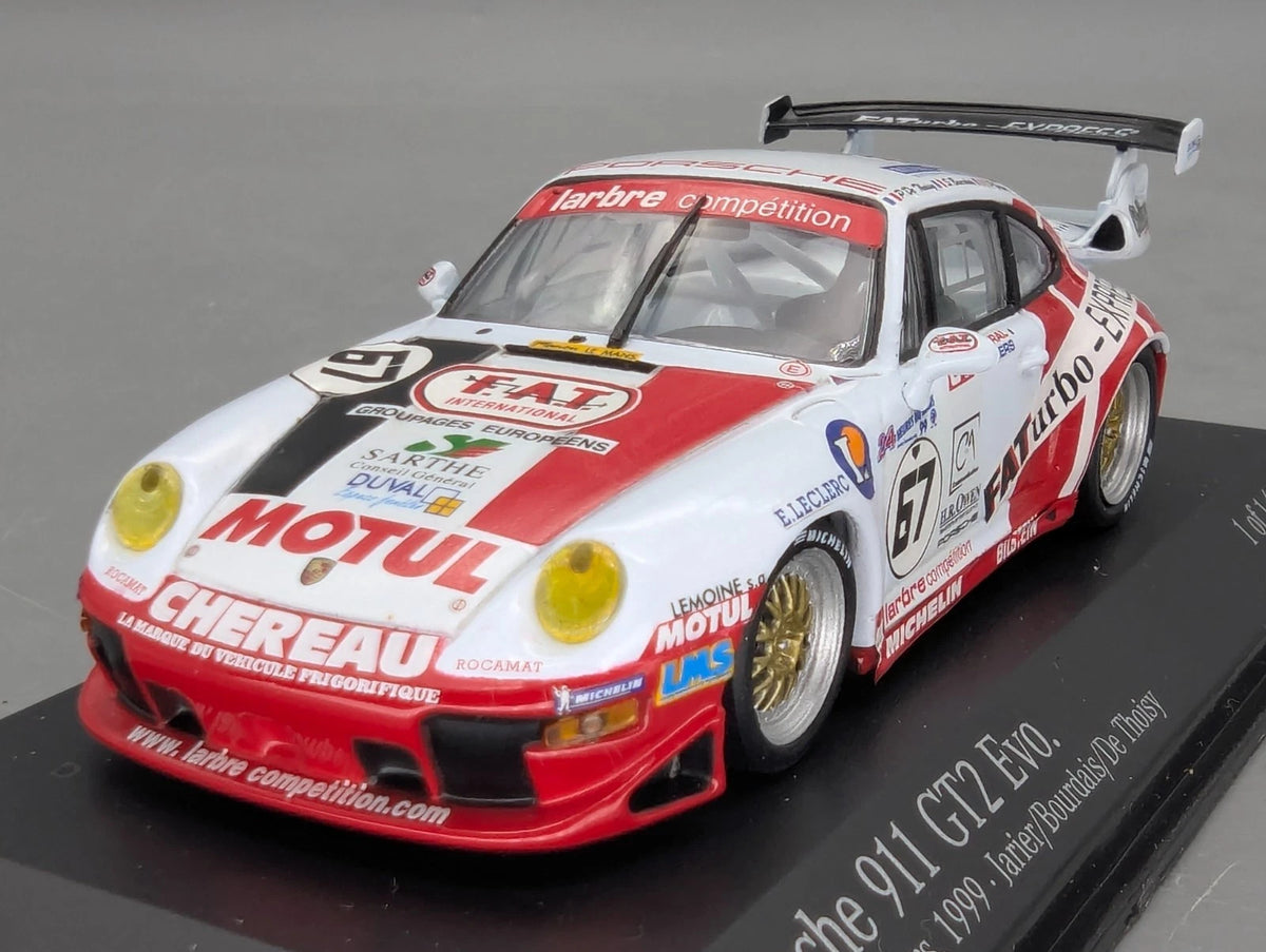 Modellautos 1:43 Minichamps Porsche 911 GT2 EVO 24h Le Mans 1999 #67 mit OVP