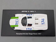 Modellautos 1:43 Spark S9237 Porsche 910 2nd Targa Florio 1967 #174 mit OVP