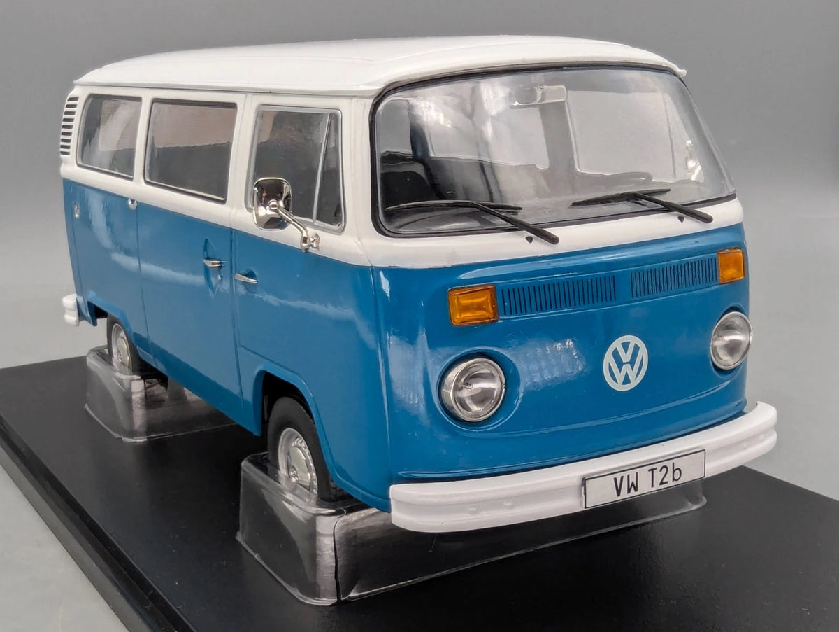 Modellautos 1:18 KK-Scale Volkswagen VW T2b Bus Türkisblau Weiß mit OVP