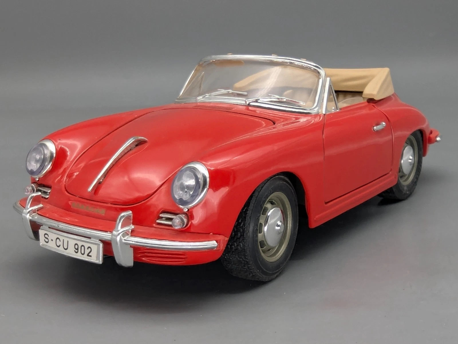 Modellautos 1:18 Bburago Tchibo Porsche 356 B Cabriolet 1961 Rot mit OVP