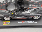 Modellautos 1:43 Bburago Ferrari LaFerrari Aperta Schwarz mit OVP