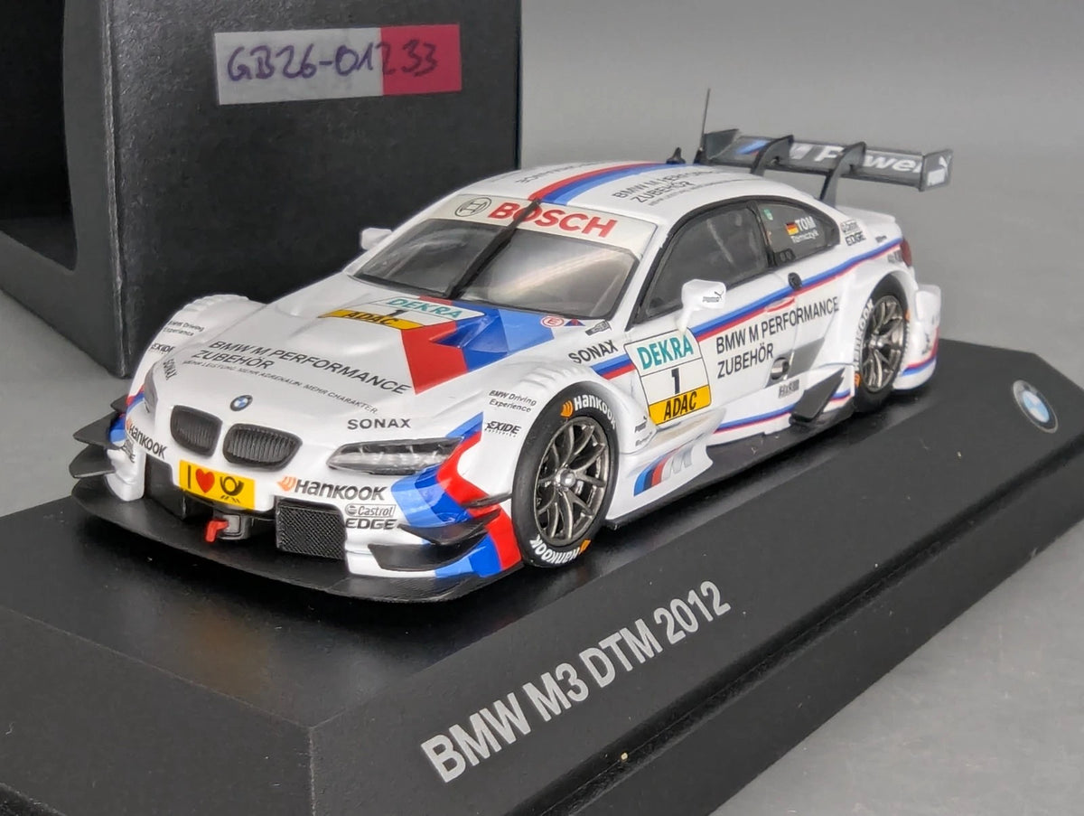 Modellautos 1:43 Minichamps BMW M3 DTM 2012 #1 Tom Tomczyk mit Dealer OVP
