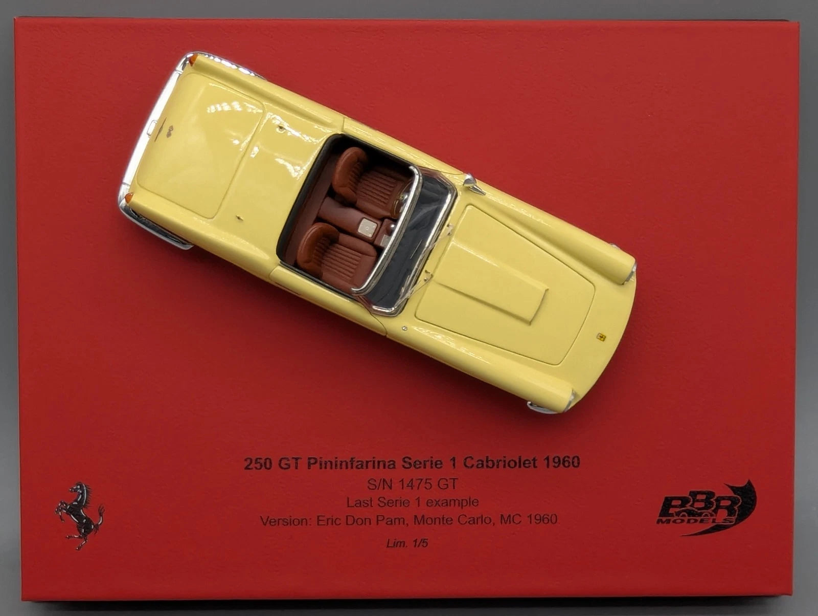 Modellautos 1:43 BBR Ferrari 250 GT Pininfarina Serie 1 Cabriolet 1/5 Stück OVP