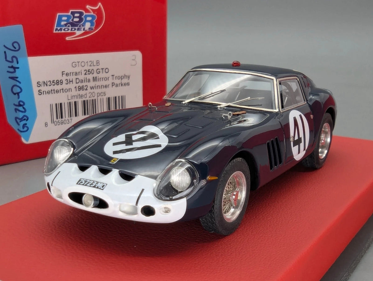 Modellautos 1:43 BBR Ferrari 250 GTO WINNER 3h 1962 Ltd 03/20 #41 Parkes mit OVP