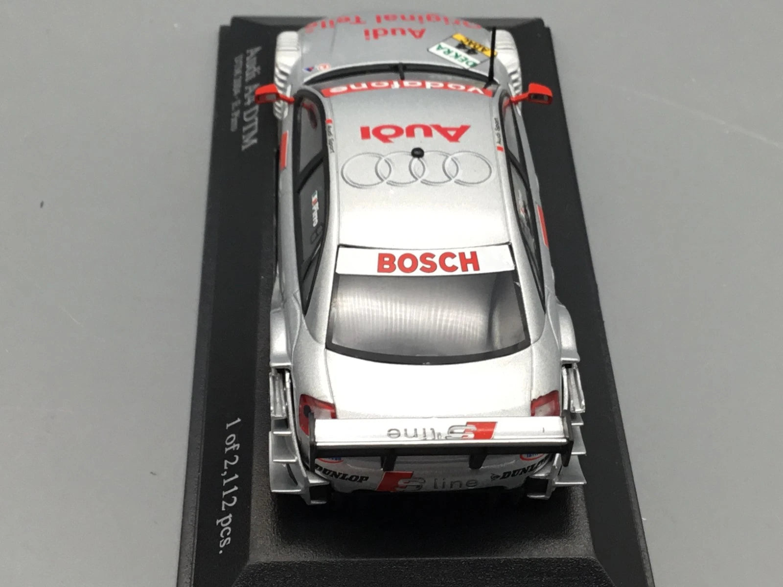 Modellautos 1:43 Minichamps Audi A4 DTM 2004 E. Pirro #44 in OVP