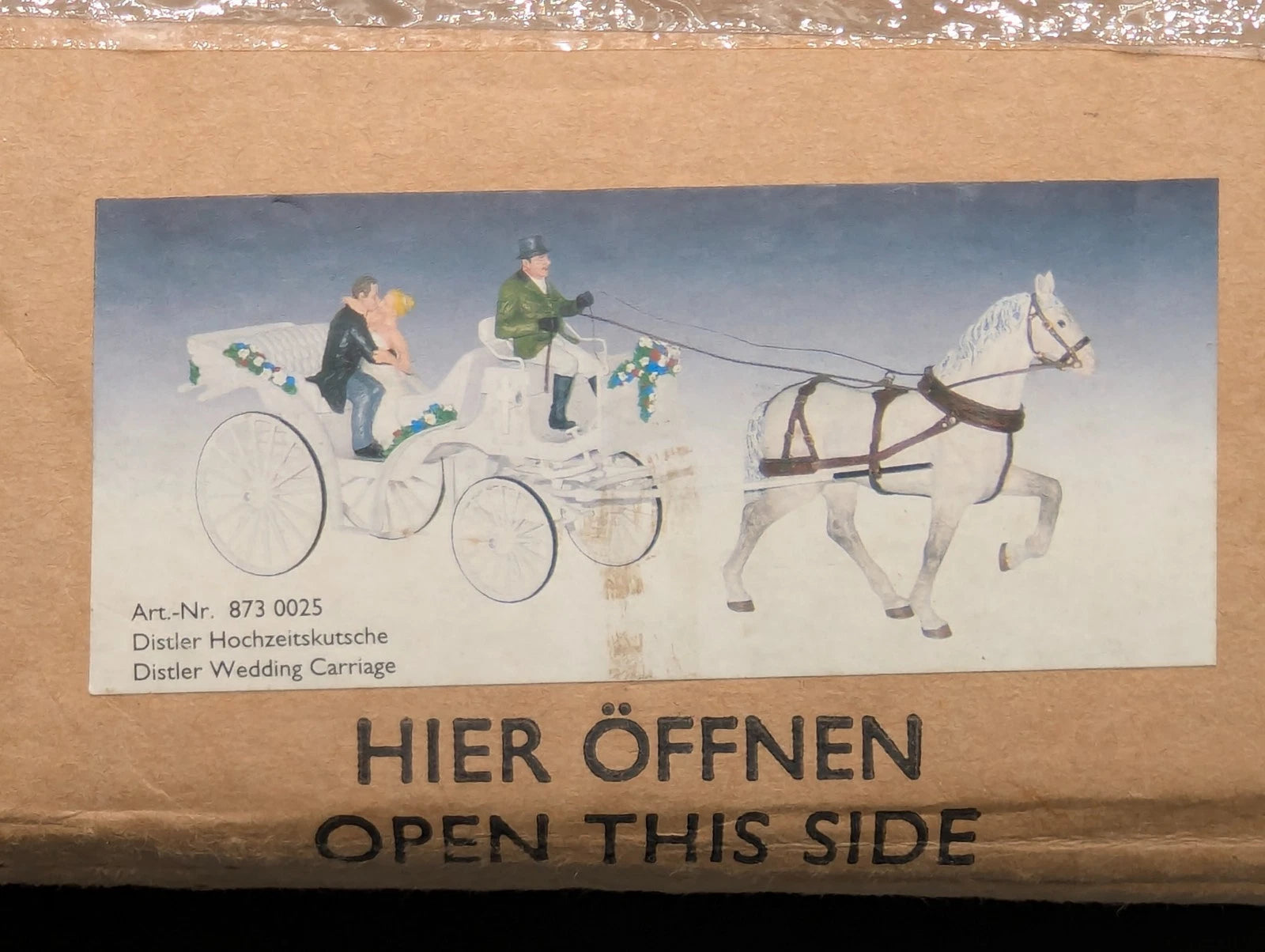Zinnfiguren Set 1:24 Distler Schuco 873 0025 Hochzeitskutsche mit OVP