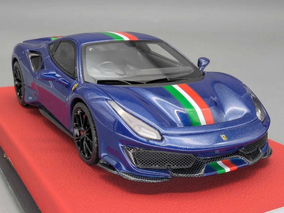 Modellautos 1:43 BBR Concept43 Ferrari 488 Pista RHD Blu TdF Ltd 01/20 OVP