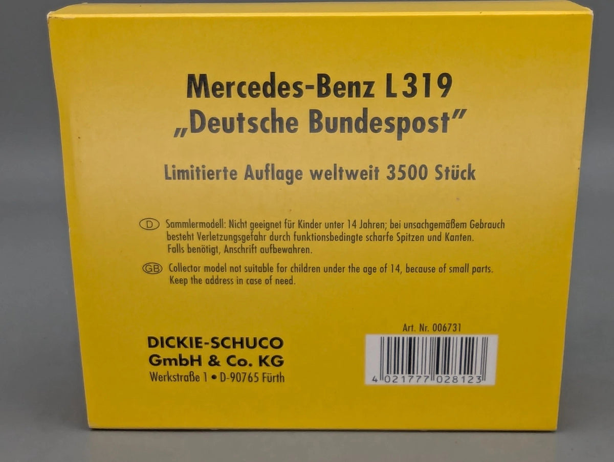 Modellautos 1:90 Schuco Piccolo-Set Dt. Post Mercedes Benz L 319 2-teilig OVP