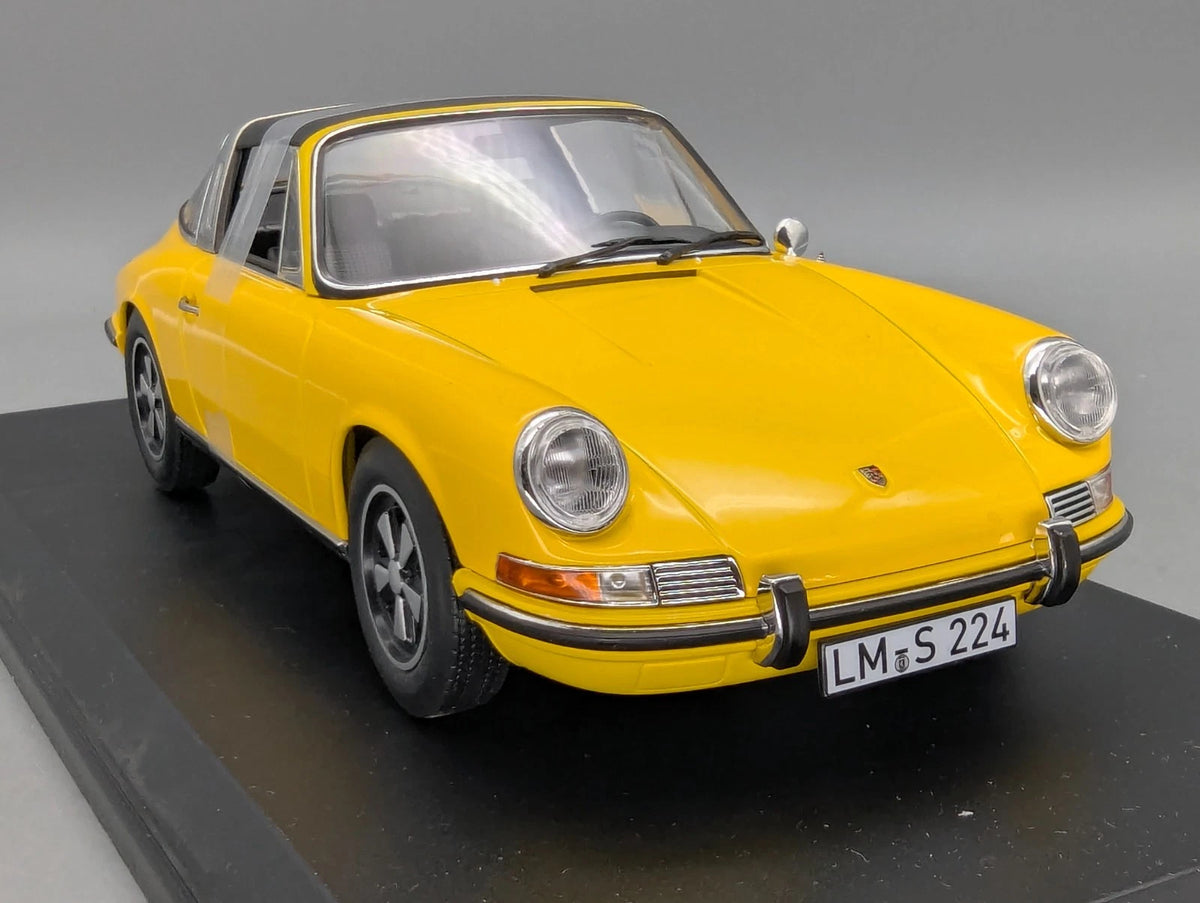 Modellautos 1:18 Norev Porsche 911 E Targa 1969 Gelb mit OVP