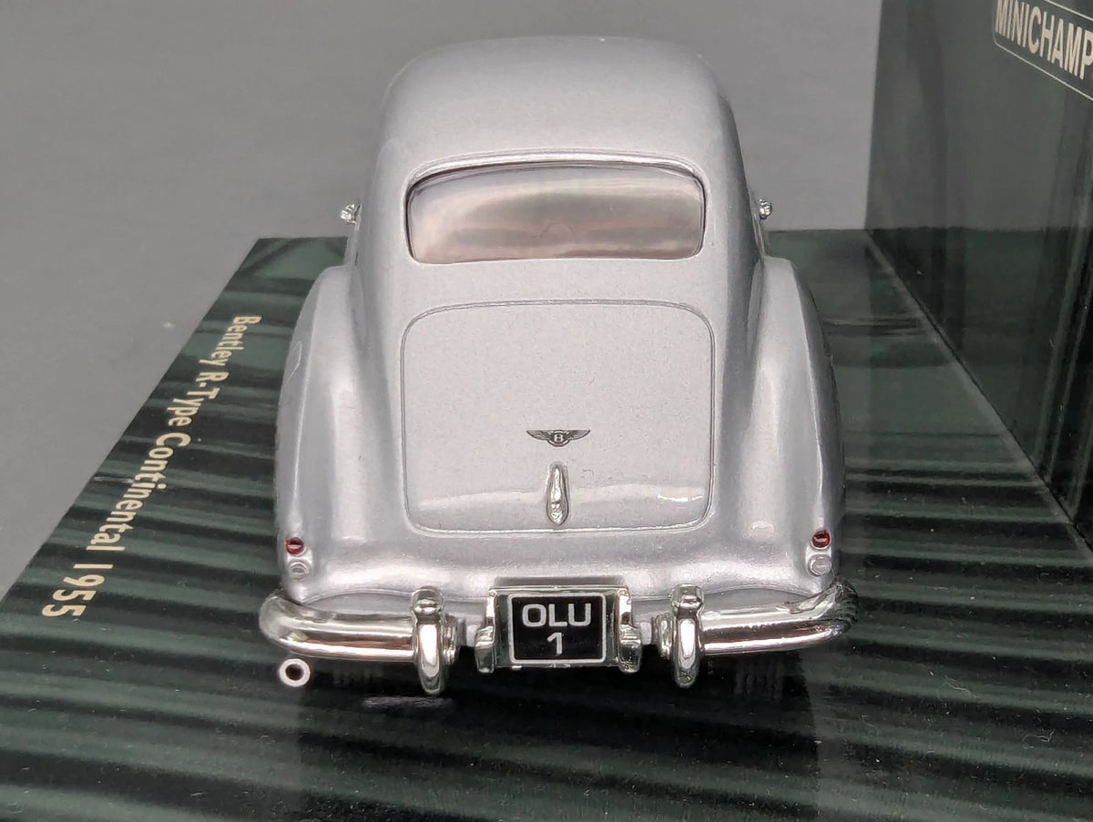 Modellautos 1:43 Minichamps Bentley R-Type Continental 1955 Silber mit OVP