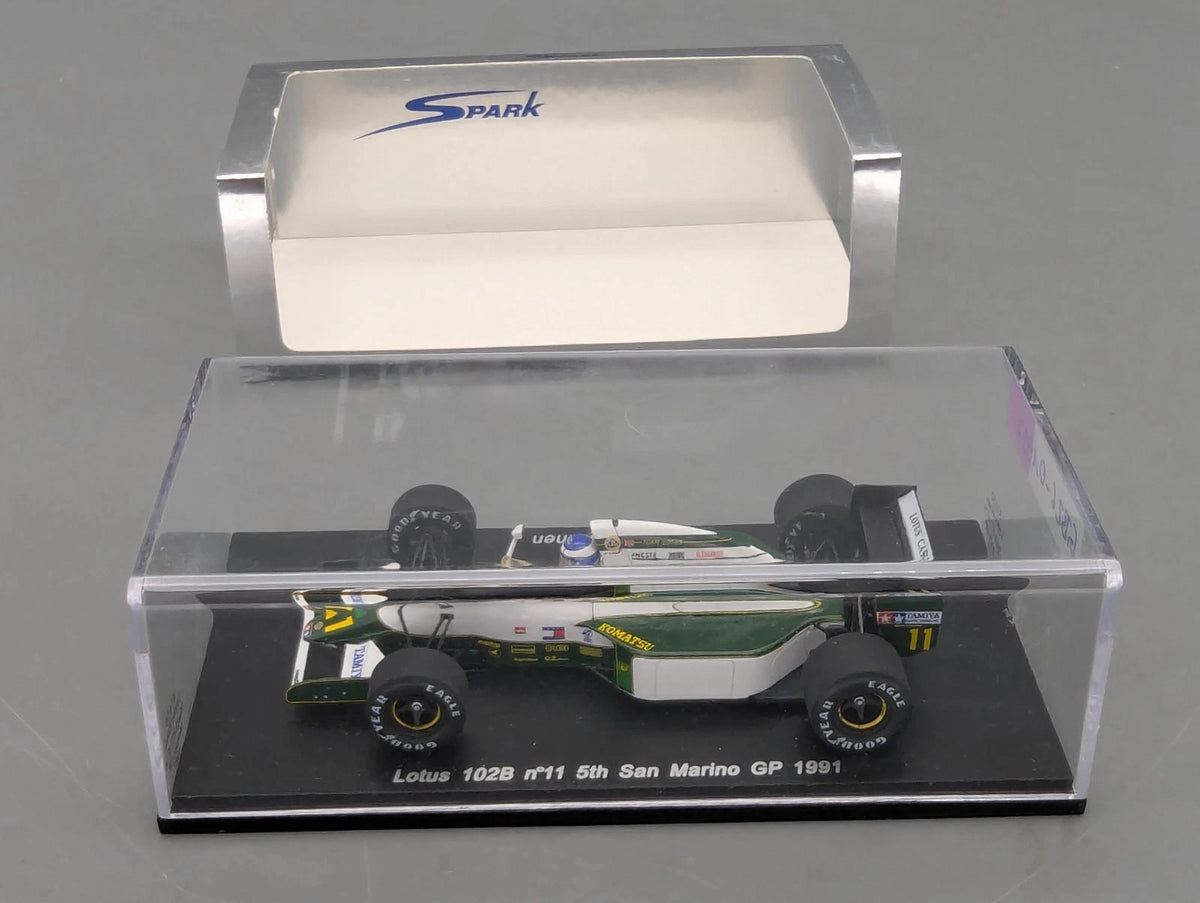 Modellautos 1:43 Spark S1676 Lotus 102B San Marino GP 1991 #11 M. Hakkinen OVP