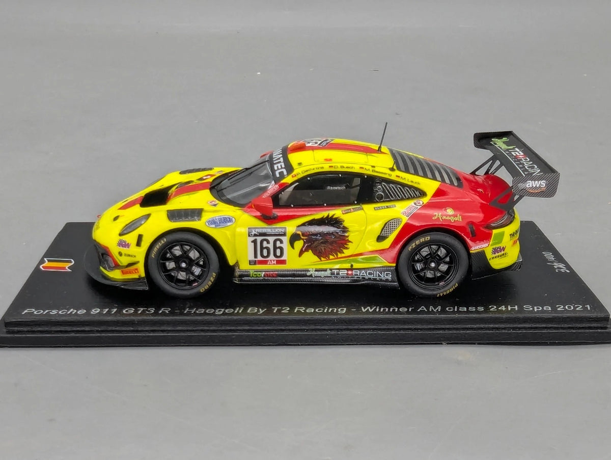 Modellautos 1:43 Spark SB456 Porsche 911 GT3 R WINNER AM 24h Spa 2021  #166 OVP