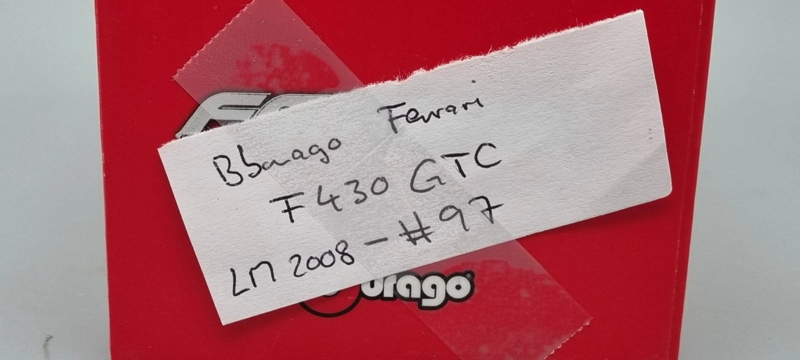 Modellautos 1:43 Bburago Racing Ferrari F430 GTC 24h Le Mans 2008 #97 OVP