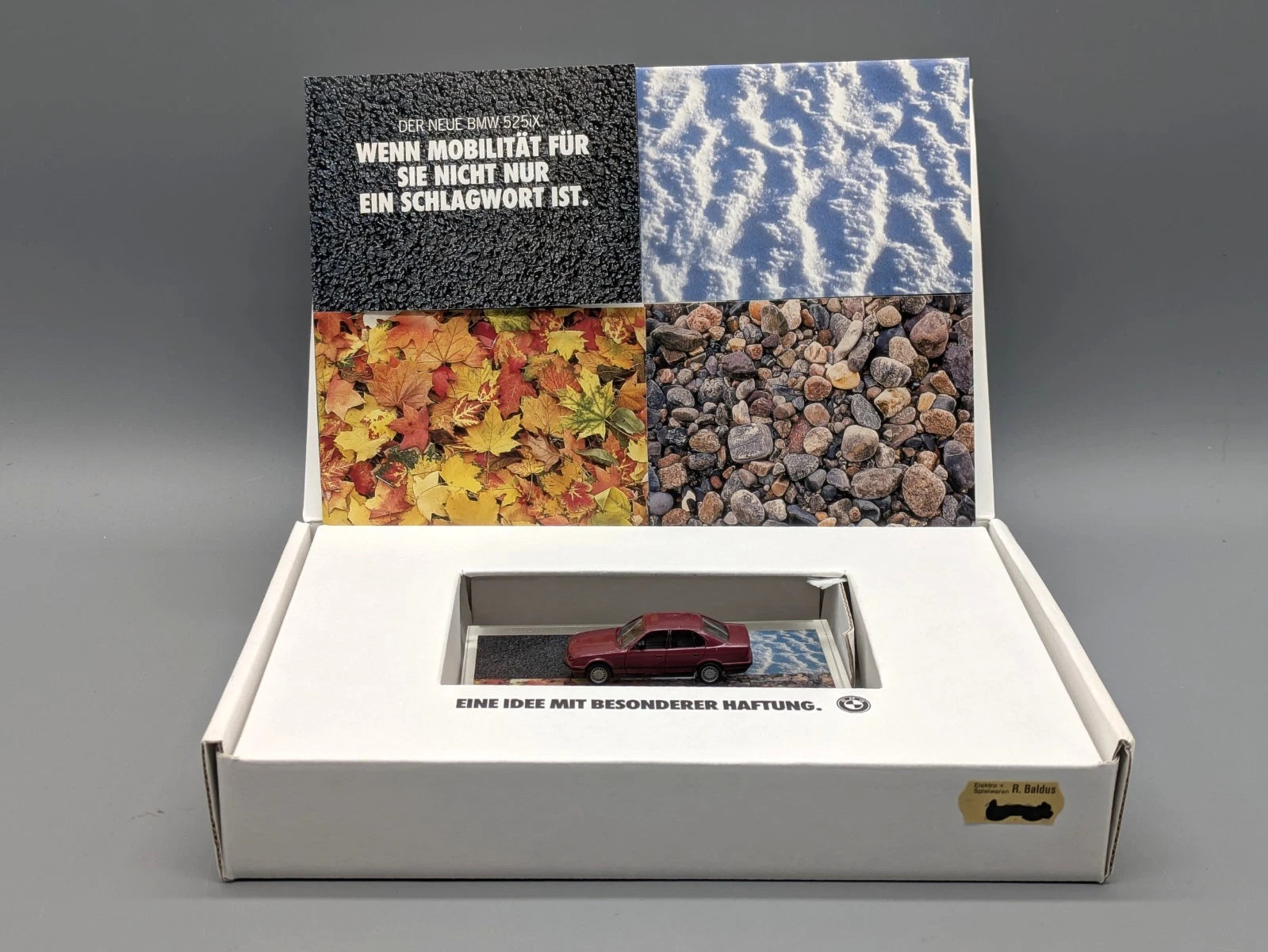 Modellauto 1:87 Herpa BMW 525ix "Idee mit besonderer Haftung" mit OVP