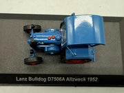 Traktor Modell 1:43 Hachette Lanz Bulldog D 7506A Allzweck 1952 + Vitrine