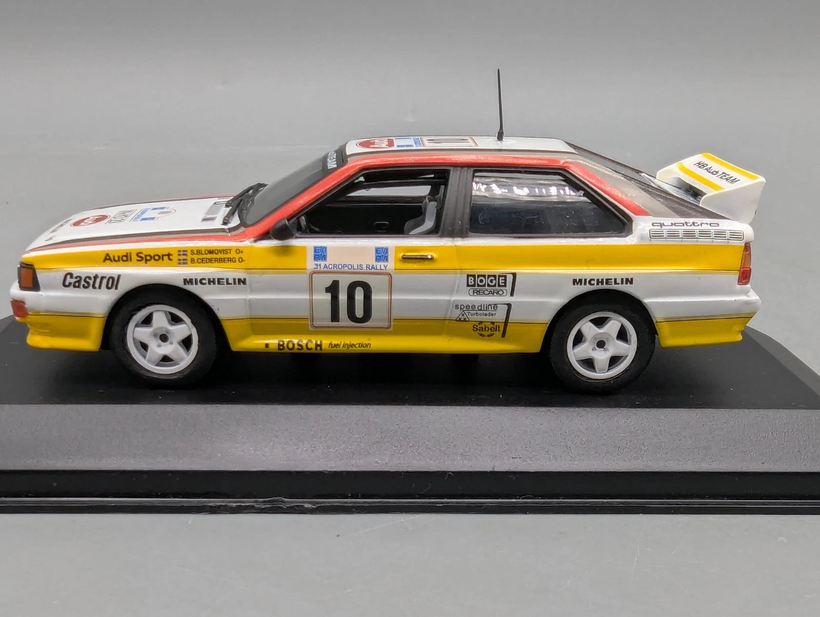 Modellautos 1:43 Minichamps Audi Quattro 31. Acropolis Rally 1984 #10 mit OVP